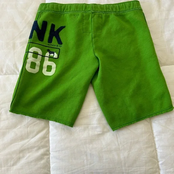 VS PINK Y2K Green Fleece shorts - Picture 2 of 4
